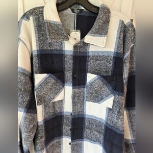 COOFANDY Men's Flannel Shirt Jacket - Casual Button Down Plaid Long Sleeve